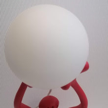 Charger l'image dans la galerie, Lampe rouge italienne smile design 1990 par Ruggiu