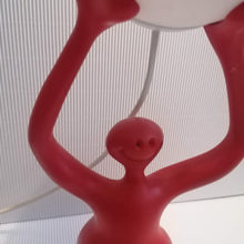 Charger l'image dans la galerie, Lampe rouge italienne smile design 1990 par Ruggiu