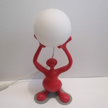 Charger l'image dans la galerie, Lampe rouge italienne smile design 1990 par Ruggiu