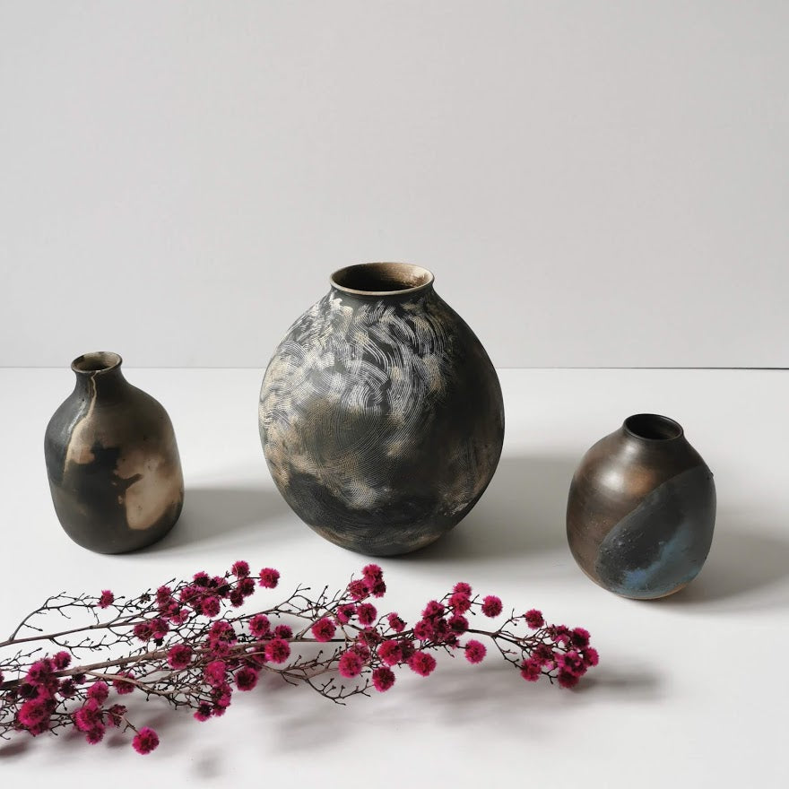 Vases céramique enfumage Raisa Salvador