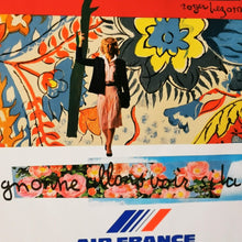 Charger l&#39;image dans la galerie, Affiche Air France, Roger Bezombes, Mignonne Allons voir si la Rose,1980
