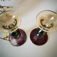 Charger l&#39;image dans la galerie, Bougeoirs verre coloré italien années 60 - Maison Panache
