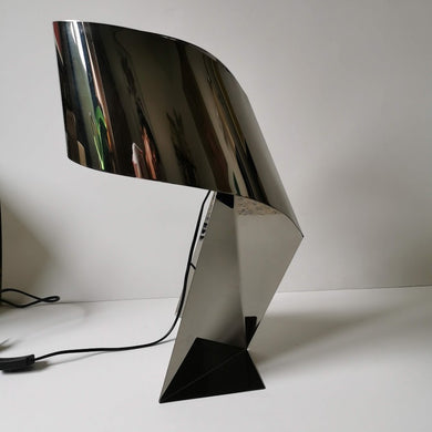 Lampe de table crée par Claire Norcross en 2006 pour Habitat, modèle acier argenté