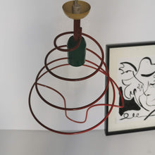Charger l&#39;image dans la galerie, Suspension vintage année 80 Memphis style
