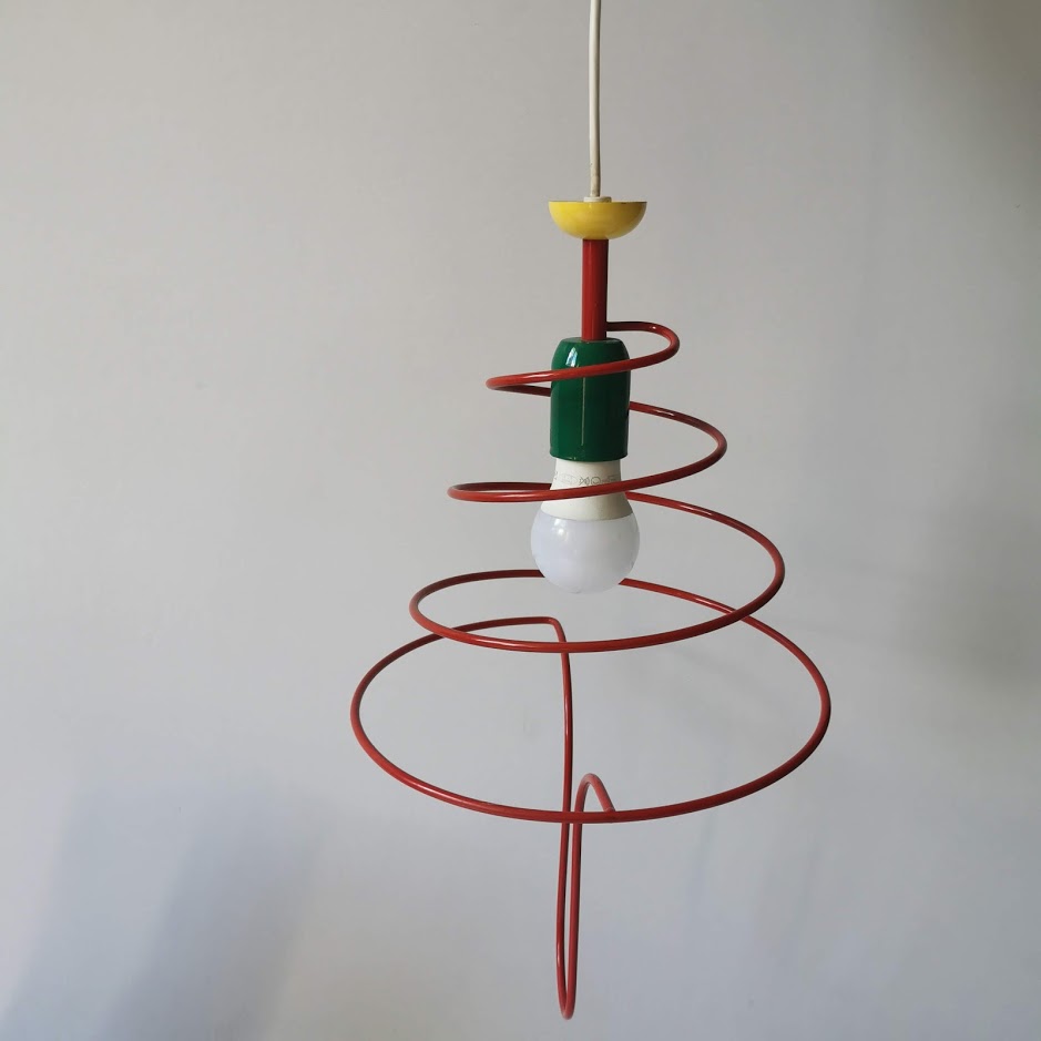 Suspension vintage année 80 Memphis style