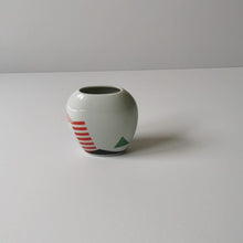 Charger l&#39;image dans la galerie, vase céramique plat ovale années 80
